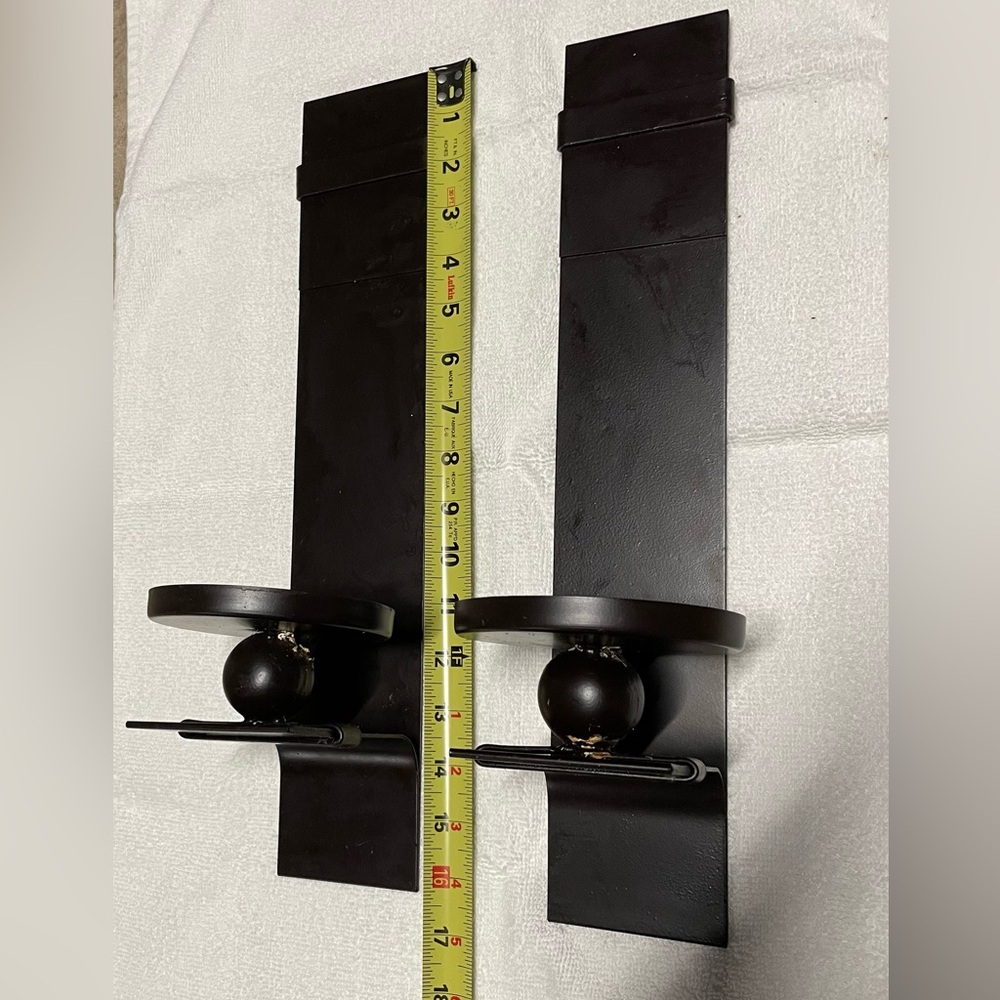 Black Metal Wall Sconces -Unbranded - Picture 3 of 8